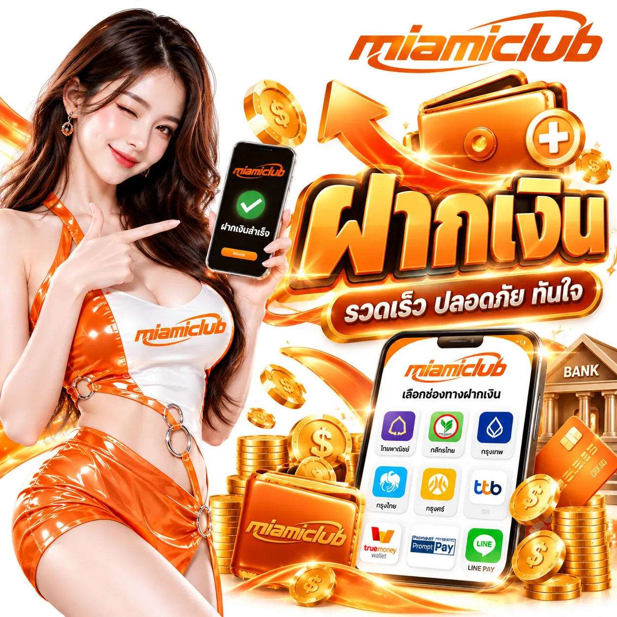 MIAMICLUB - ฝากเงิน